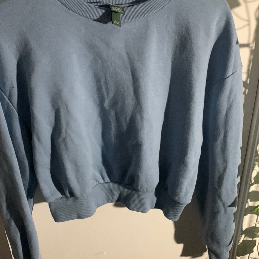 Wild Fable blue crop sweatshirt